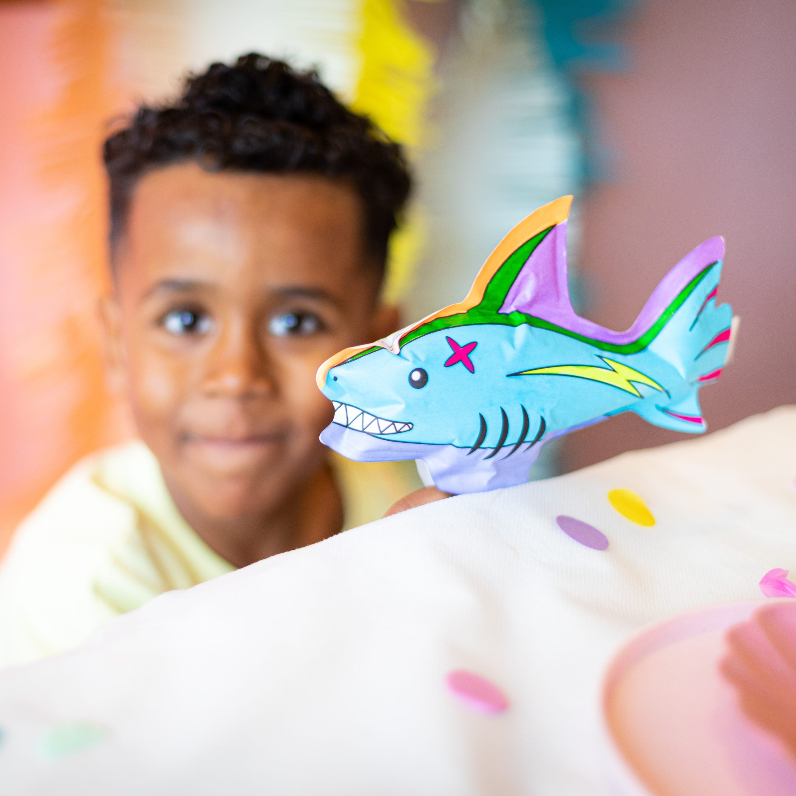 Coloriage gonflable - Dauphin-Requin