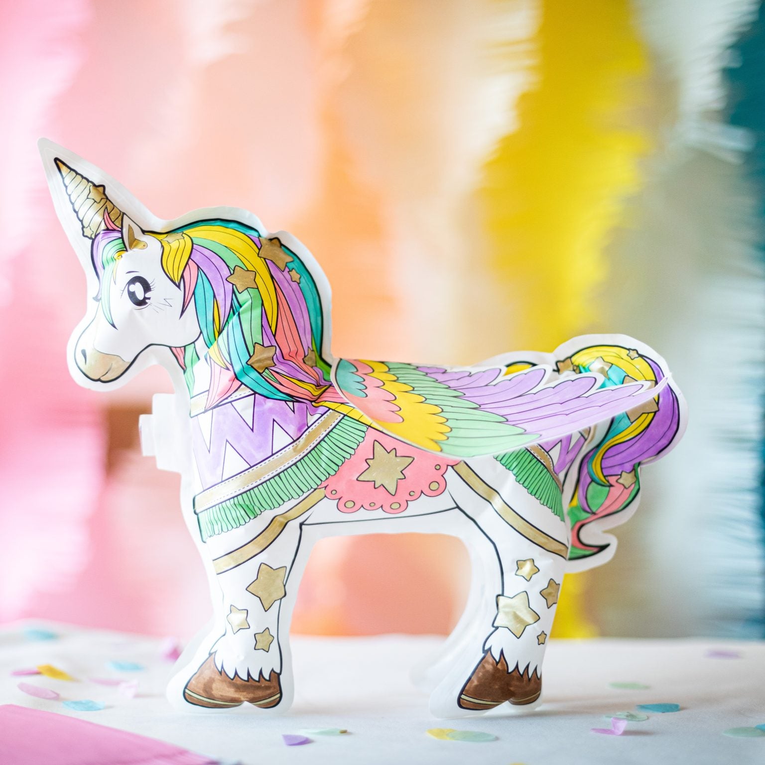 Coloriages gonflables Licorne