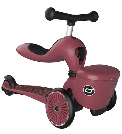 Trottinette évolutive + panier - Léopard Wildcat
