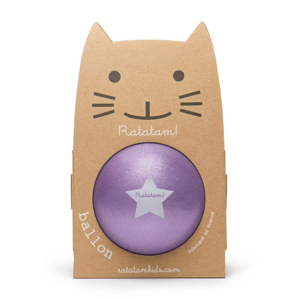 Ballon pailleté violet 15cm