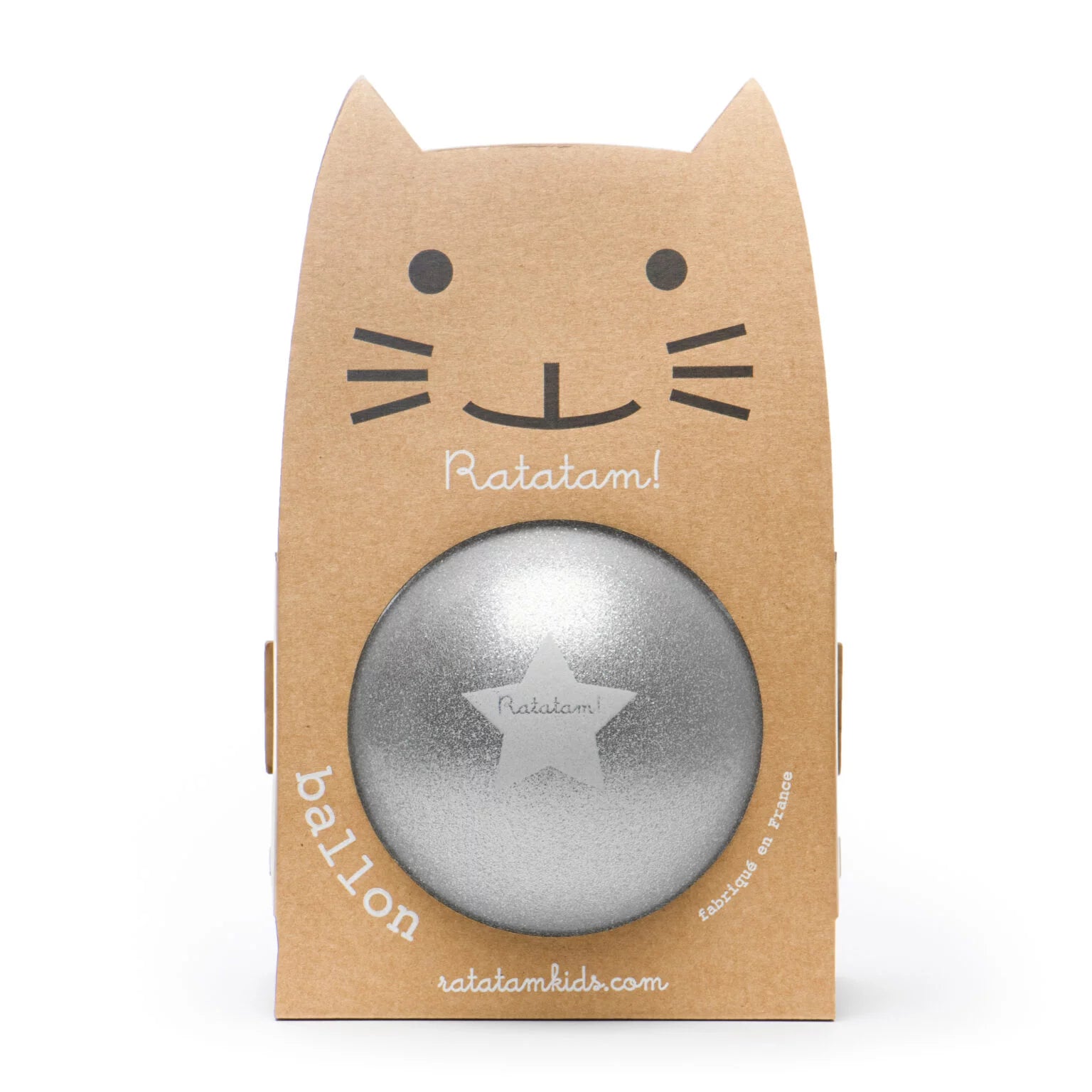 Grand ballon à paillettes argent 22cm