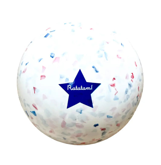 Ballon chat Confetti – Bleu 22 cm
