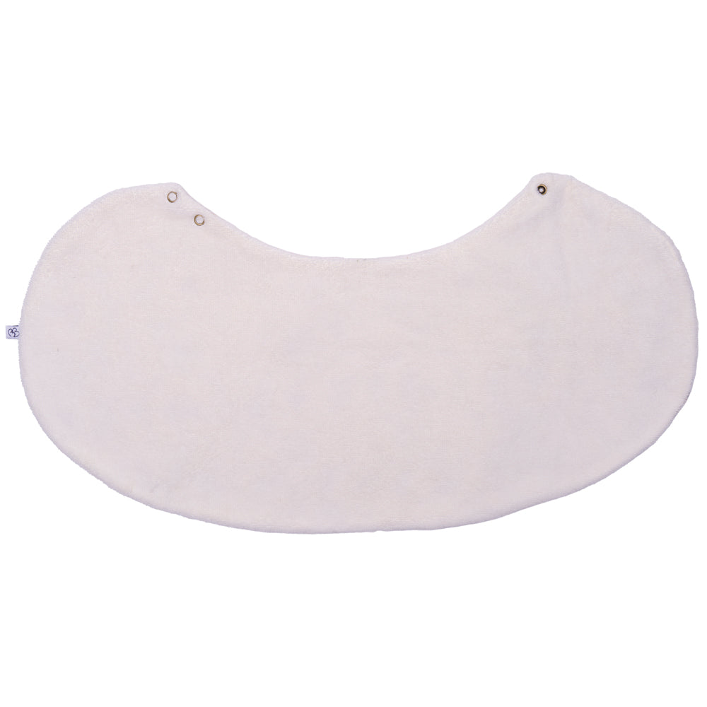 Bavoir 2 en 1 bi-matière (poncho/ épaule) jardin enchanté/ ivoire - BB&Co