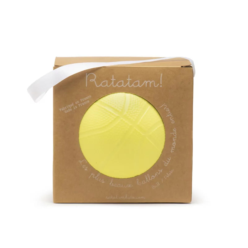 Ballon basketball 18 cm – Jaune