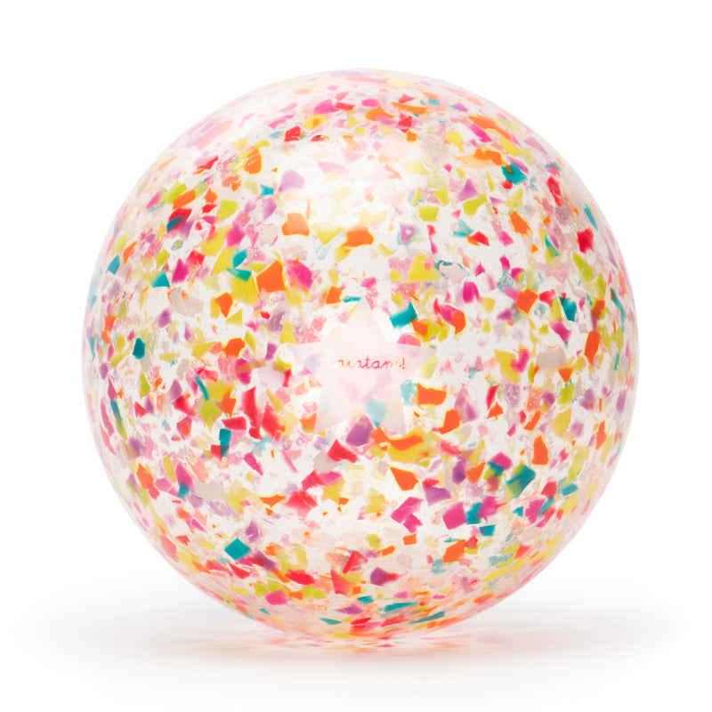 Balle de manipulation confetti multicolore 10cm - Mouton