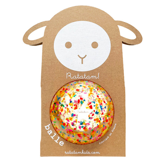 Ballon mouton Confetti – Multicolore 10 cm