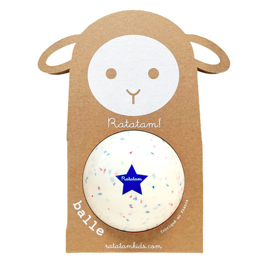 Ballon mouton Confetti – Bleu 10 cm