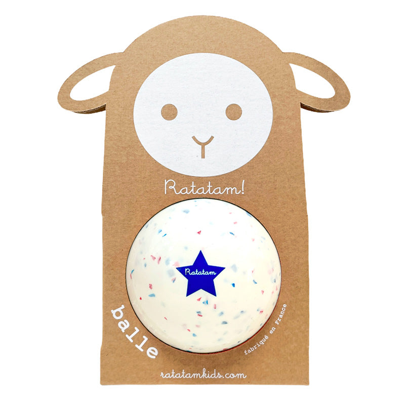 Balle de manipulation Confetti bleu – Mouton