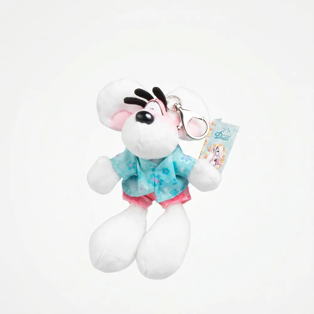 Porte clé peluche Diddl tenue summer