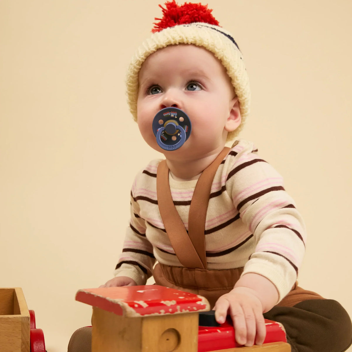 Couleur Tétines Holiday Train 2 Pack - Baby Blue/Steel Blue
