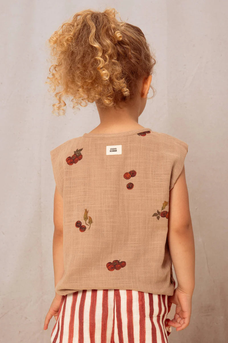 Blouse Roman - Nougat tomates