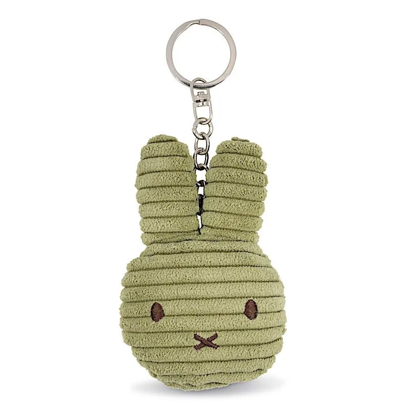 Porte clé velours miffy - Vert olive