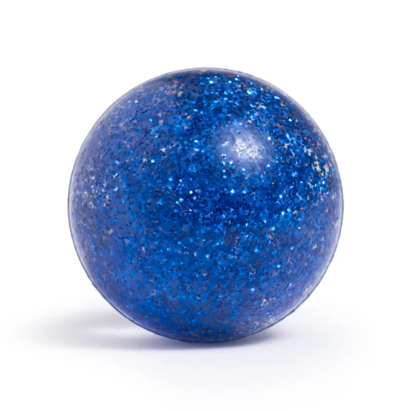 Balle rebondissante pailletée bleu Souris