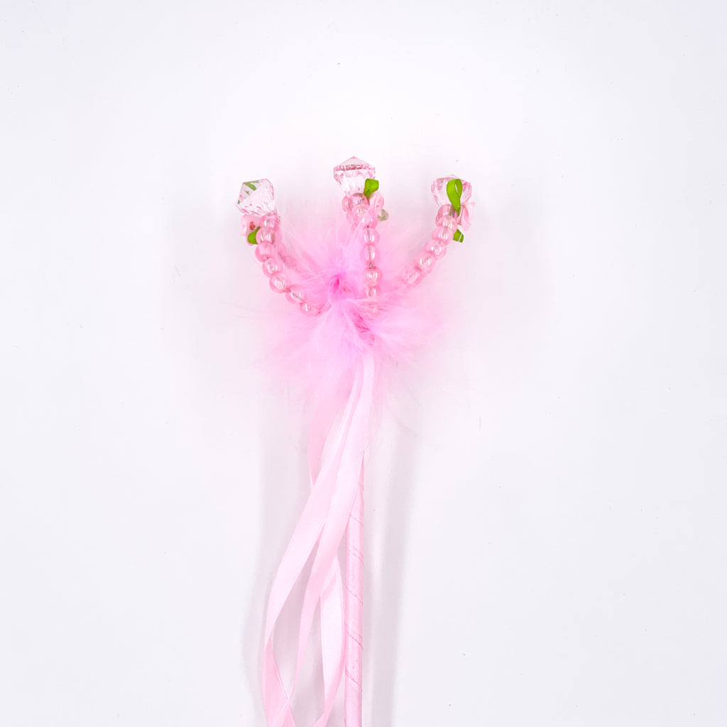 Baguette - Perles et Satin rose