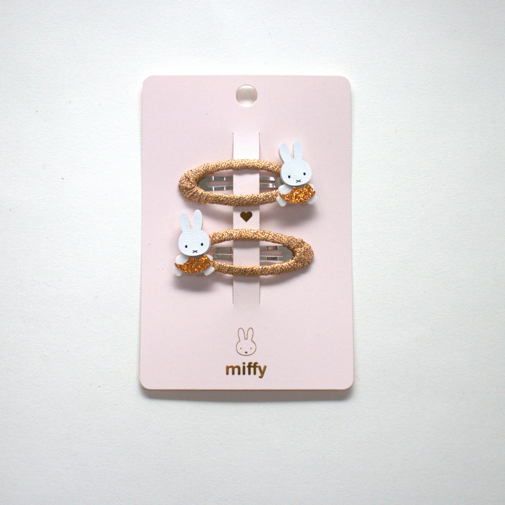 Duo de barrettes - Miffy Bronze
