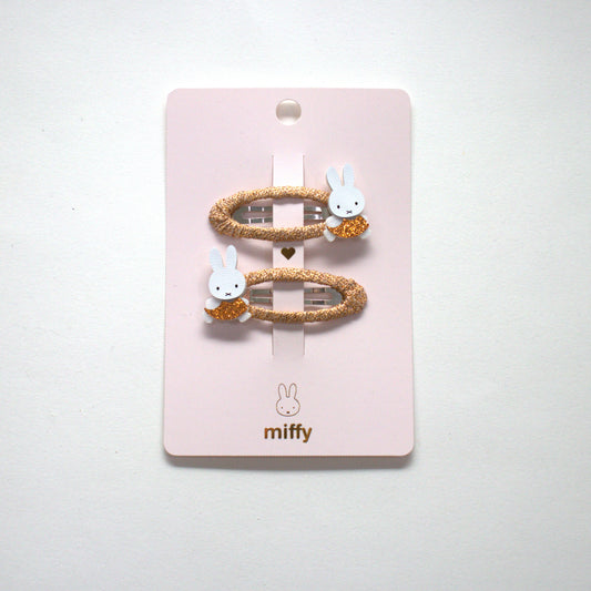 Duo de barrettes - Miffy Bronze
