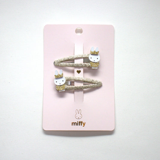 Duo de barrettes - Miffy Gold