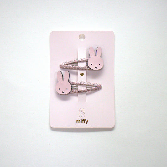 Duo de barrettes - Miffy Pink