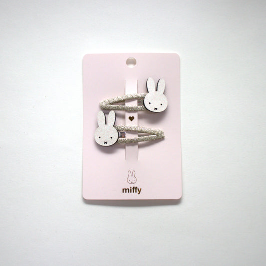 Duo de barrettes - Miffy White