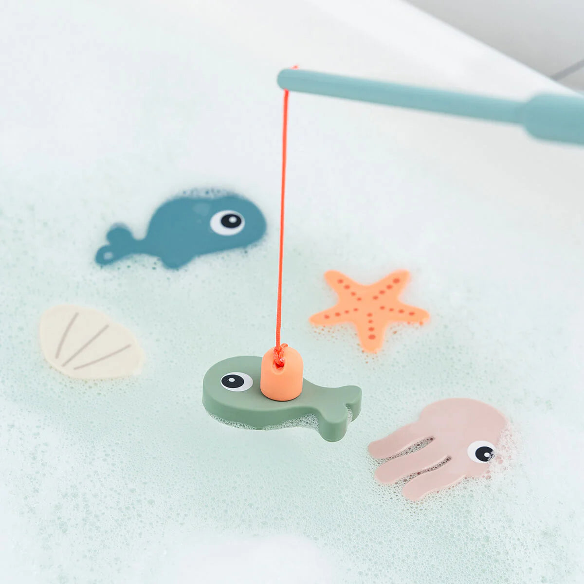 Jouet de pêche pour le bain - Amis de la mer - Multicolore