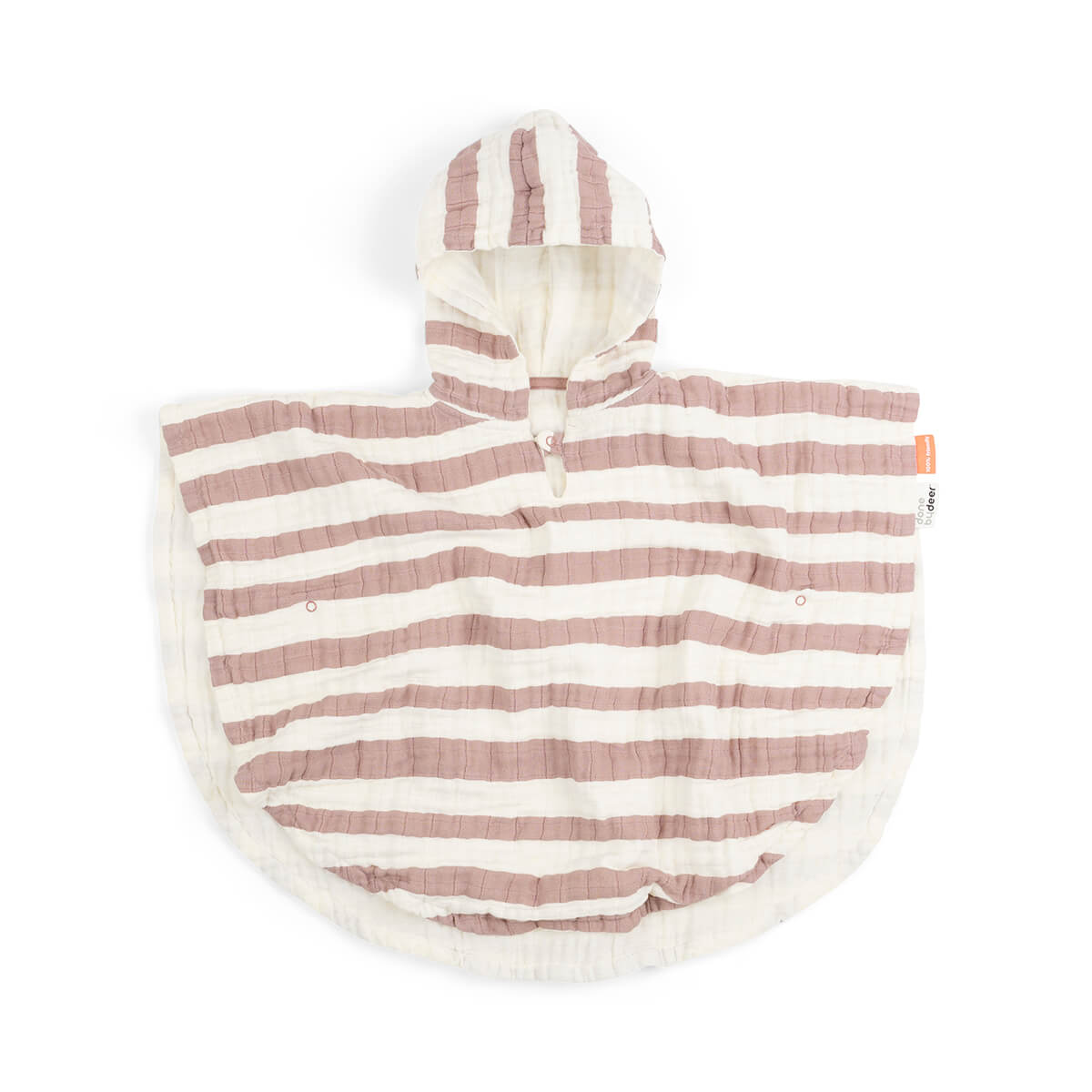 poncho de bain - rayures - poudre