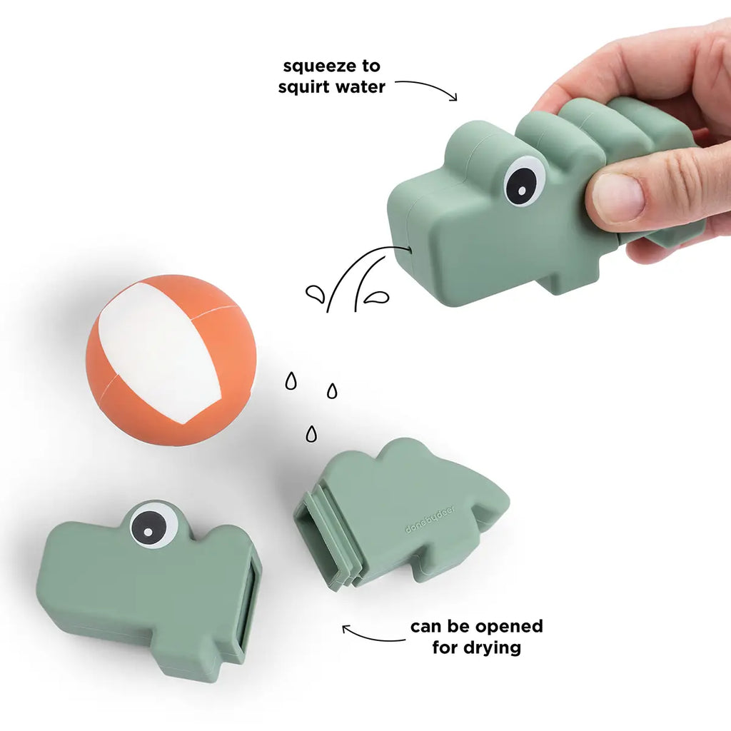 Jouet de bain arroseur - Croco - Vert