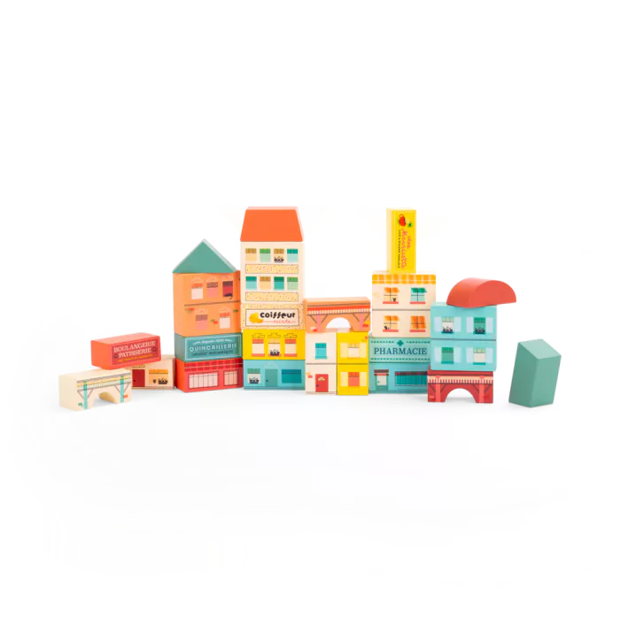 Blocs de construction village 34 pcs