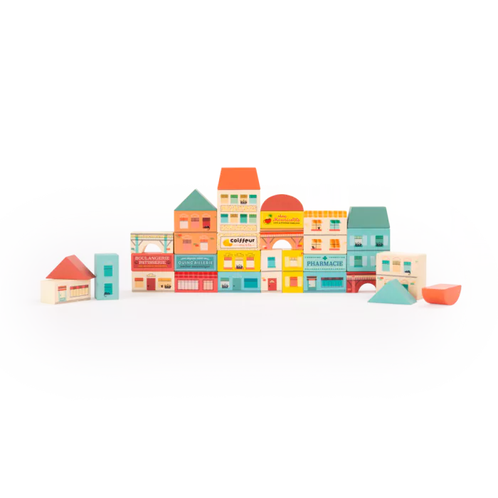 Blocs de construction village 34 pcs
