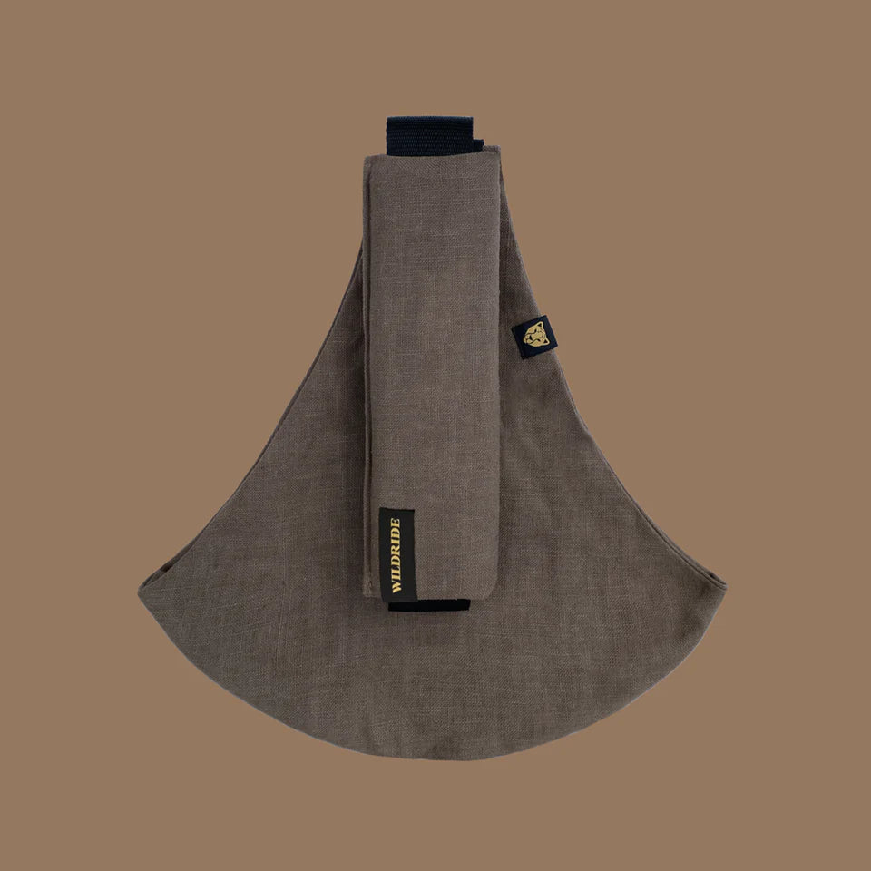 Porte-bébé Lin marron