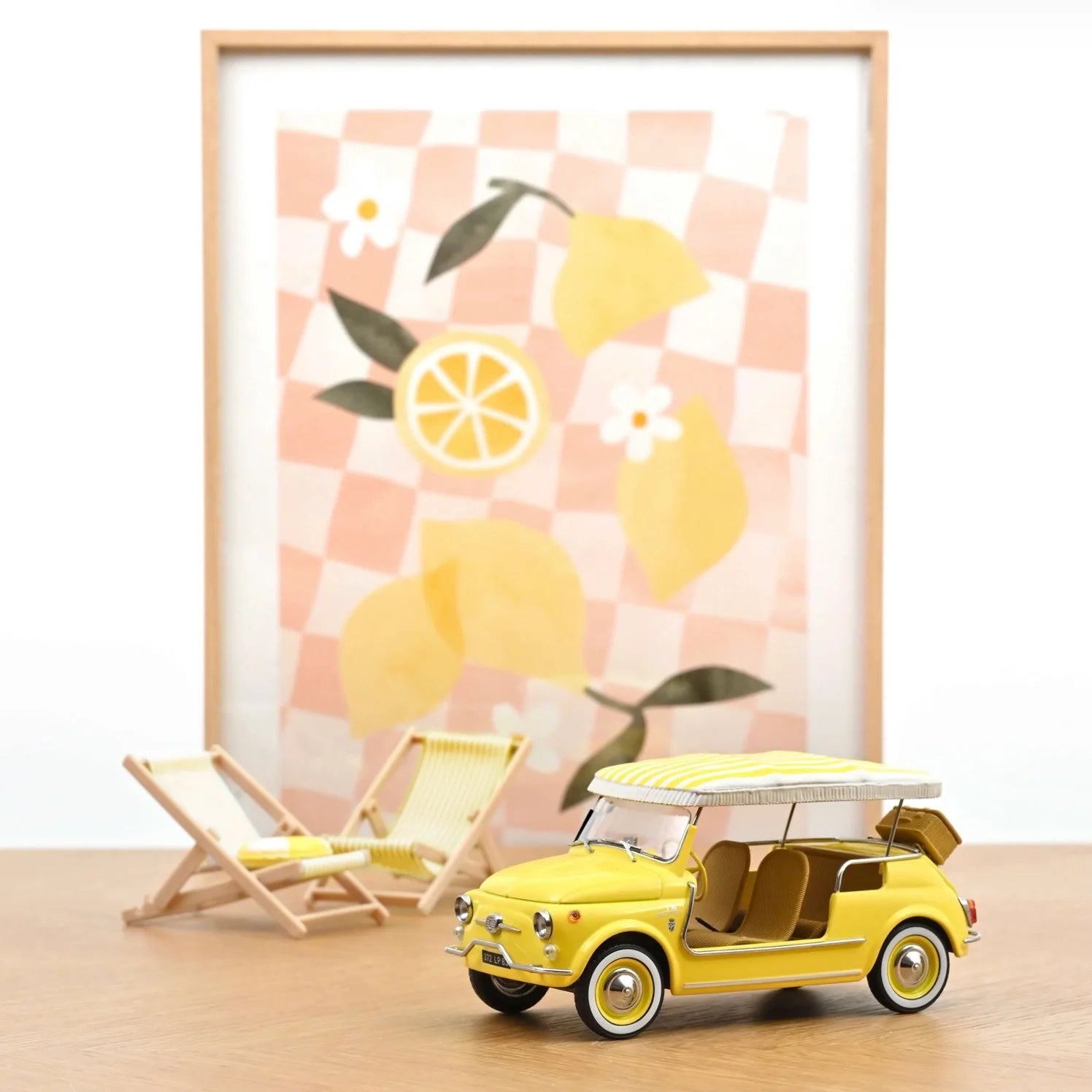Fiat 500 Jolly 1965 Jaune 1/18