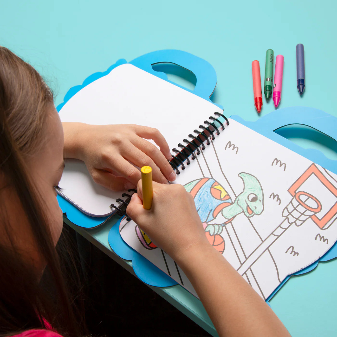 Super livre de coloriage et d'autocollants - Dino