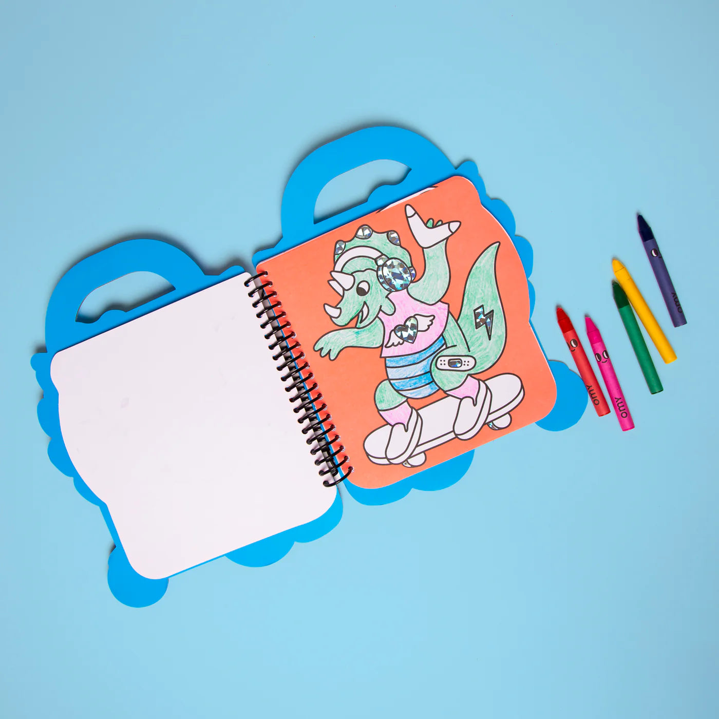 Super livre de coloriage et d'autocollants - Dino