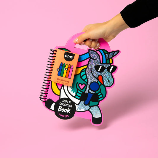 Super livre de coloriage et d'autocollants - Lily