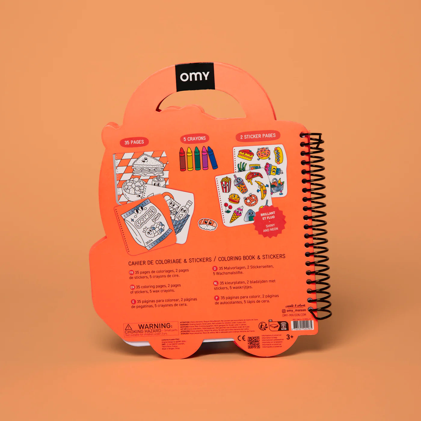 Super livre de coloriage et d'autocollants - Yummy