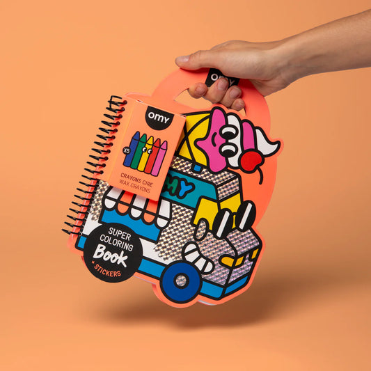 Super livre de coloriage et d'autocollants - Yummy