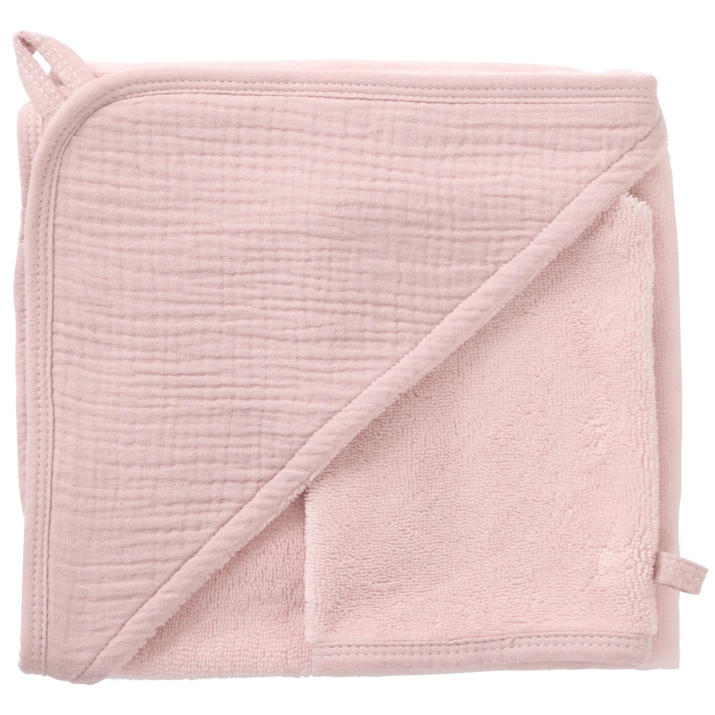 Cape de bain + gant en bambou & gaze pétale – Mix & Match