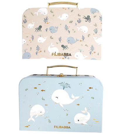 Set de 2 valisettes pour jouer et ranger – Les contes de Christian la Baleine