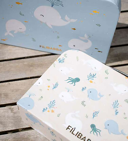 Set de 2 valisettes pour jouer et ranger – Les contes de Christian la Baleine