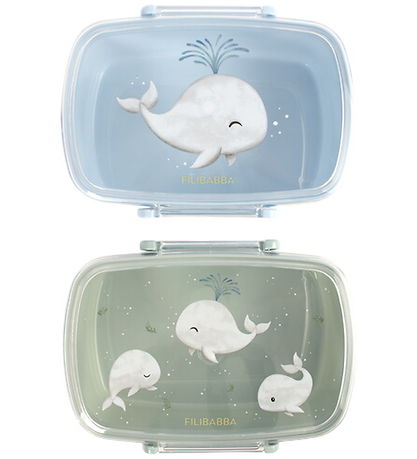 Lunch box – set de 2 – Les contes de Christian la Baleine