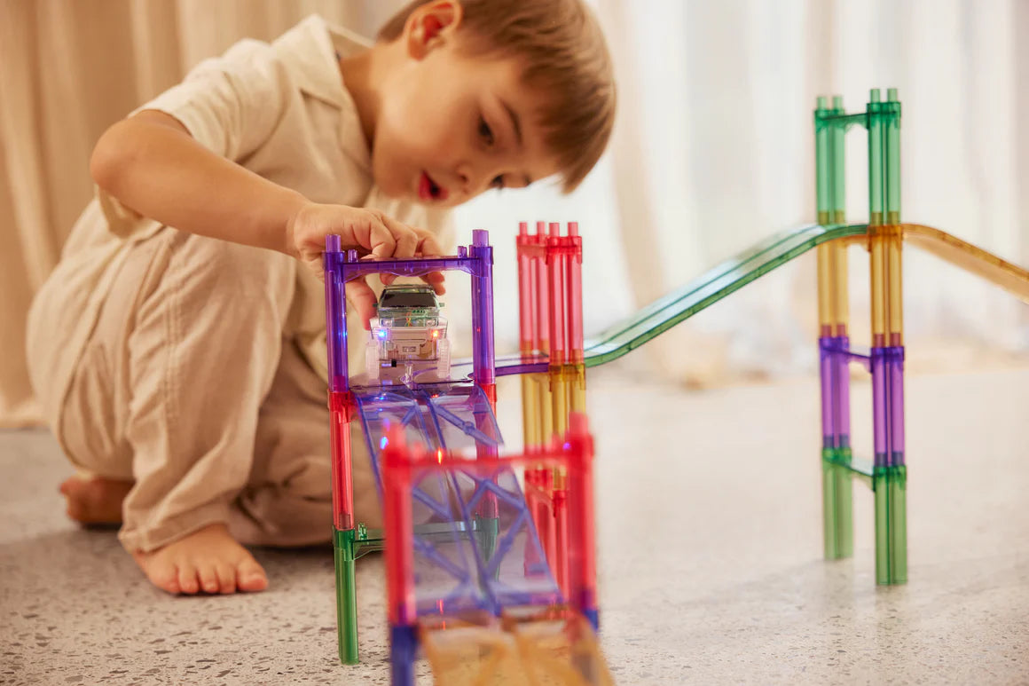 Large Piste de Course Pastel | 80 Pièces