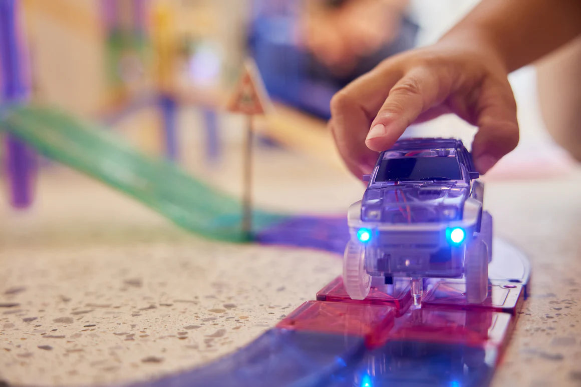 Large Piste de Course Pastel | 80 Pièces