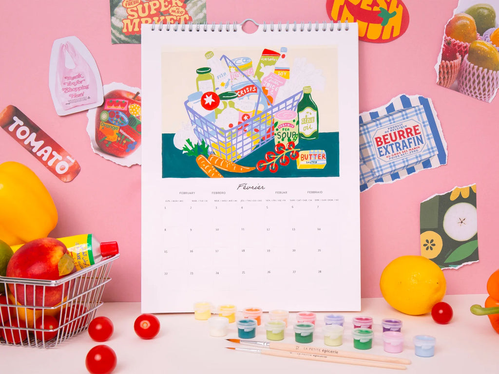 Calendrier à peindre - Édition 2027 - peinture au numéro - Petit Pinceau Fruits et Légumes