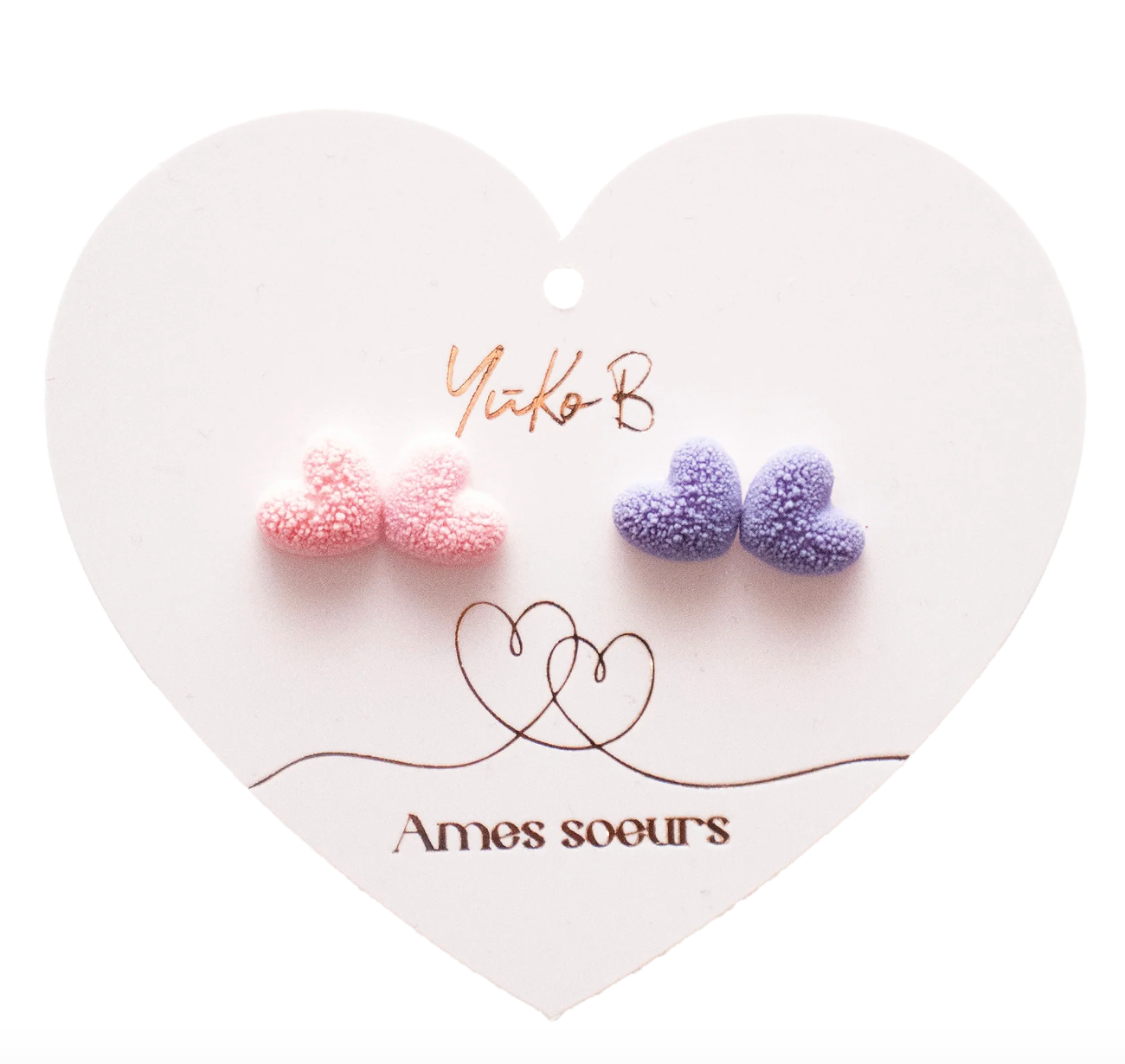 Duo boucles d'oreilles - Âmes sœurs - Yuko B