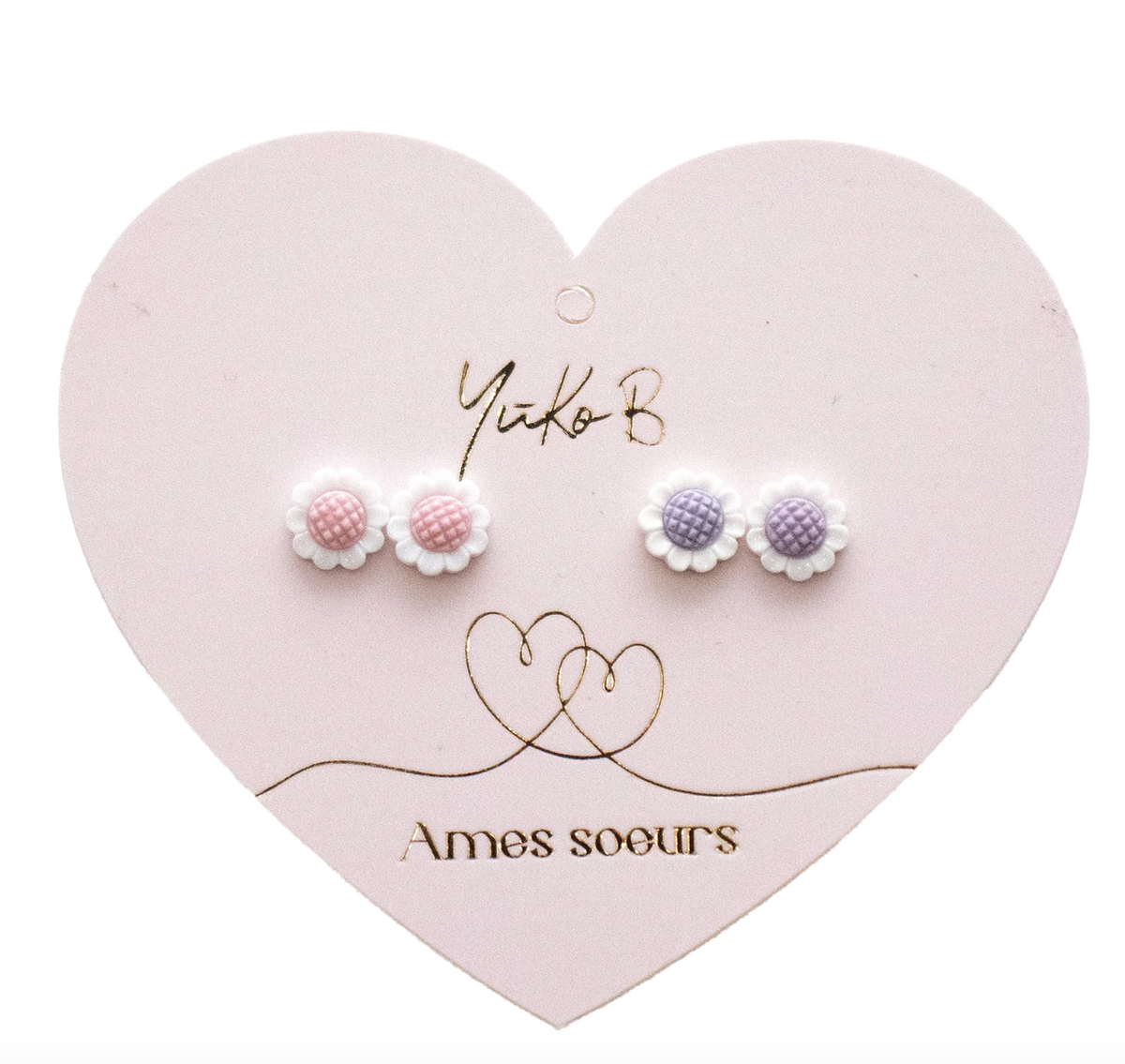 Duo boucles d'oreilles - Âmes sœurs - Yuko B