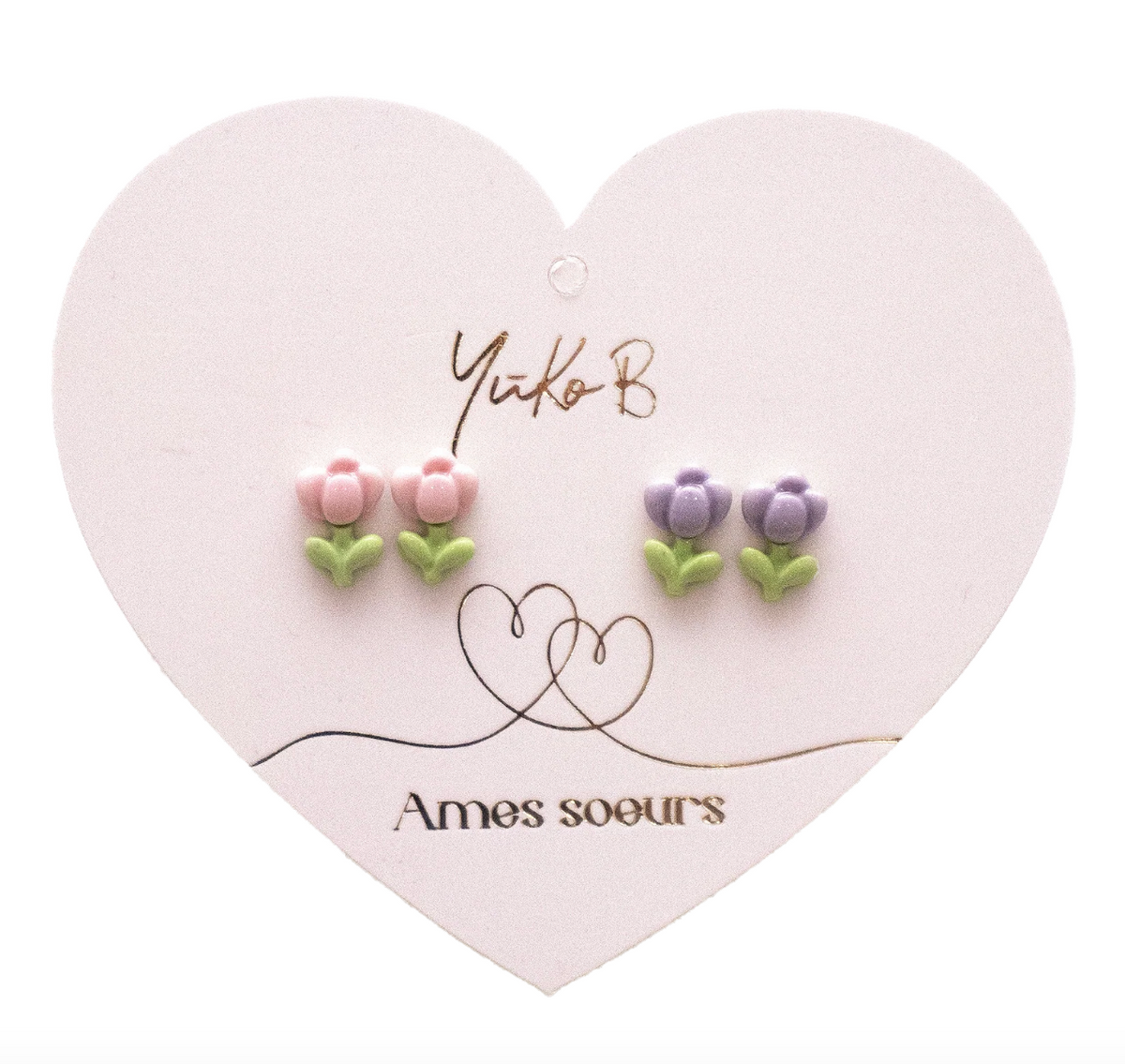 Duo boucles d'oreilles - Âmes sœurs - Yuko B
