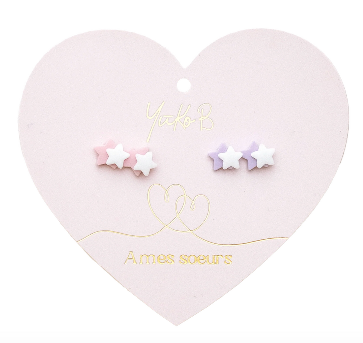 Duo boucles d'oreilles - Âmes sœurs - Yuko B