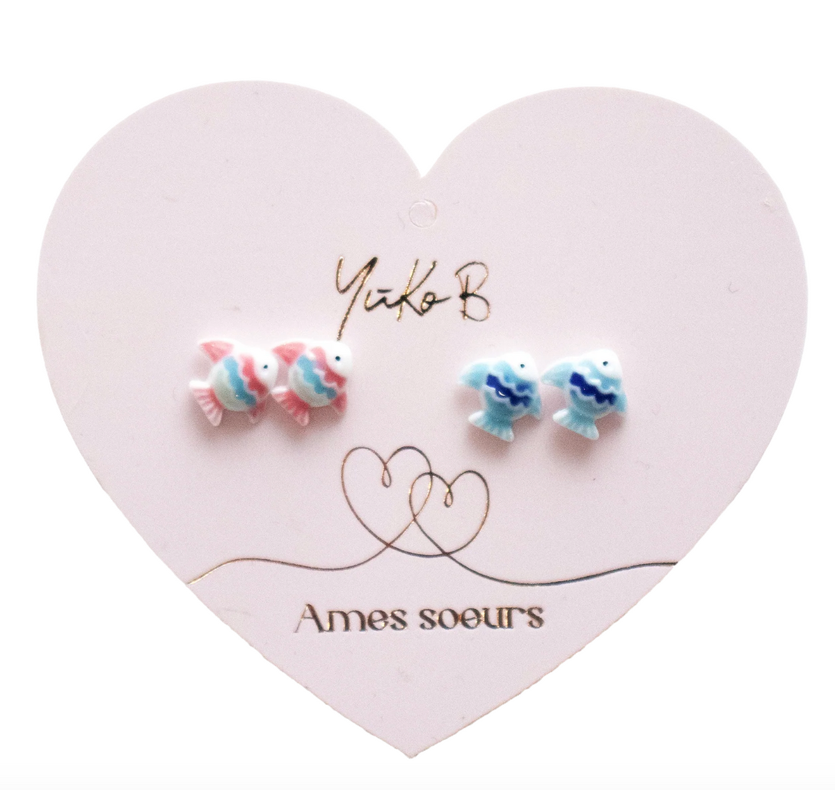 Duo boucles d'oreilles - Âmes sœurs - Yuko B