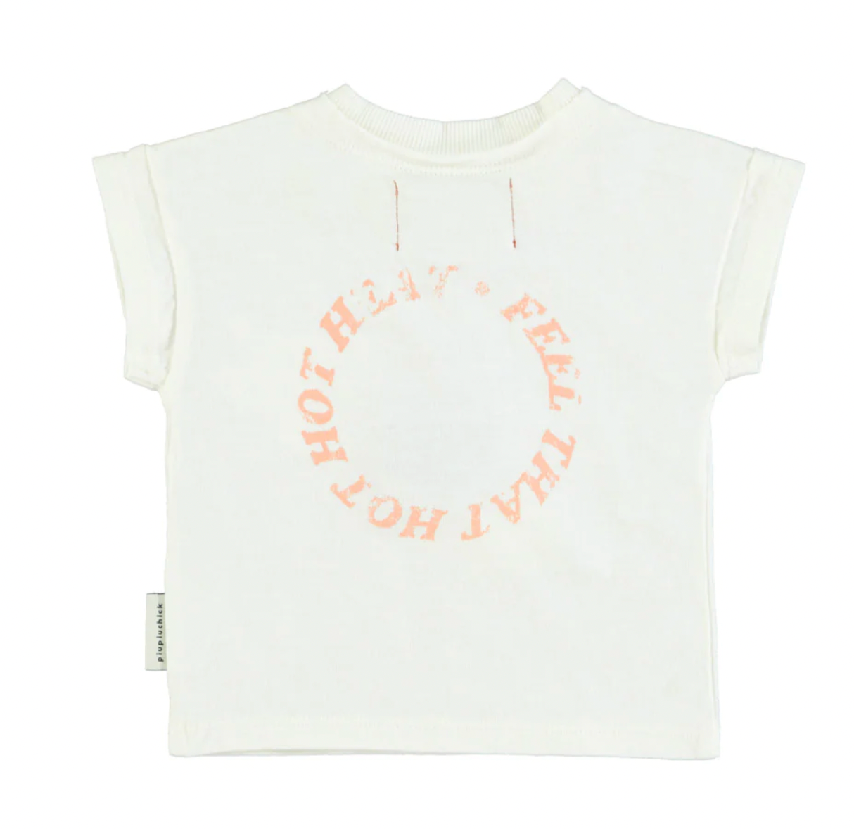 T-shirt manches courte "coeur" - ecru