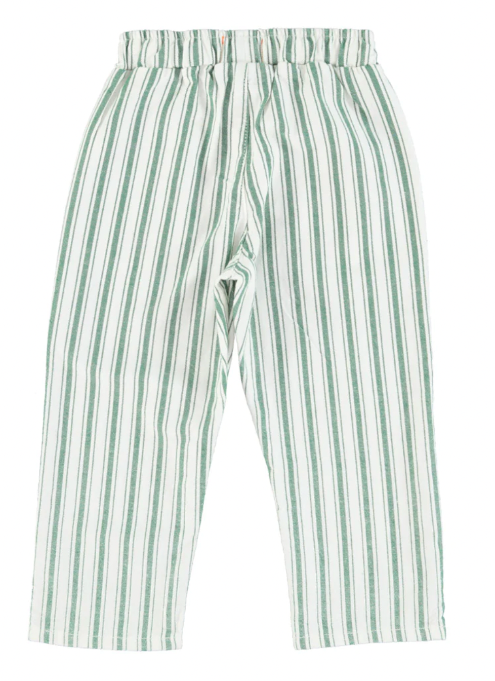 Pantalon unisexe rayé - vert/blanc