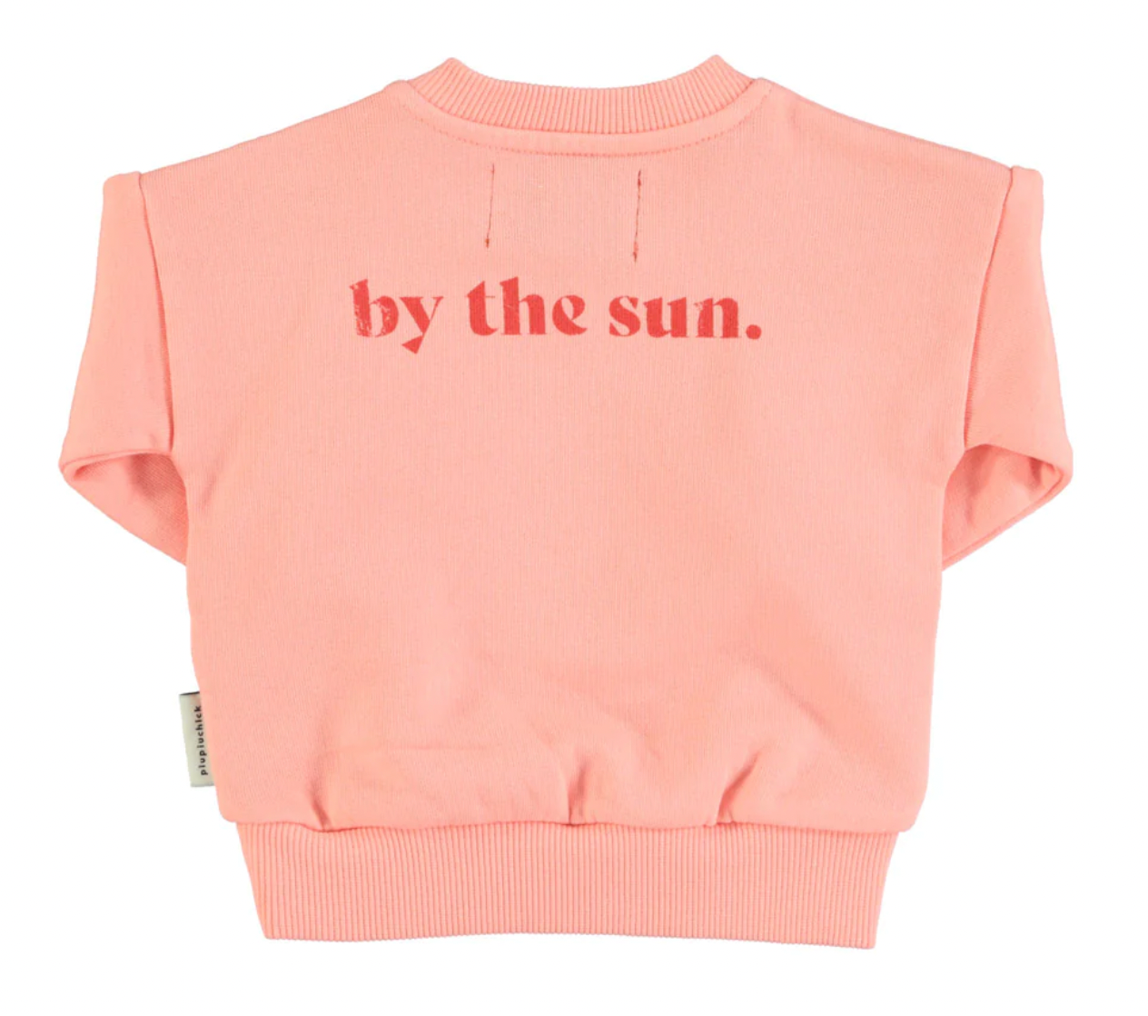 Sweat "Lips" en coton bio - coral